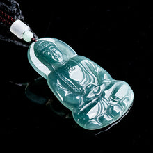 Natural Jade Pendant Vairocana Buddha Jadeite Pendant