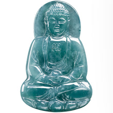Natural Jade Pendant Vairocana Buddha Jadeite Pendant