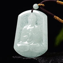 Natural Jade Pendant Vairocana Buddha Jadeite Pendant