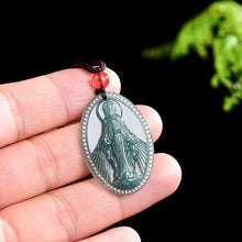 Natural Jade Pendant Virgin Mary Jadeite Pendant