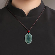 Natural Jade Pendant Virgin Mary Jadeite Pendant