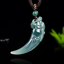 Natural Jade Pendant Wolf's Tooth Jadeite Pendant
