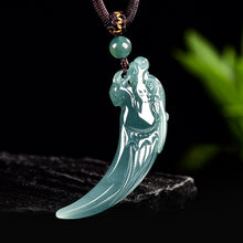 Natural Jade Pendant Wolf's Tooth Jadeite Pendant