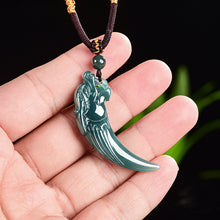 Natural Jade Pendant Wolf's Tooth Jadeite Pendant