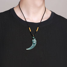 Natural Jade Pendant Wolf's Tooth Jadeite Pendant