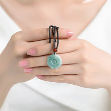 Natural Jade Pendant Yin and Yang Tai Chi Bagua Jadeite Pendant