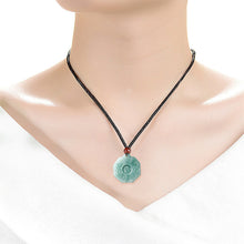 Natural Jade Pendant Yin and Yang Tai Chi Bagua Jadeite Pendant