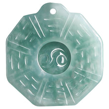 Natural Jade Pendant Yin and Yang Tai Chi Bagua Jadeite Pendant
