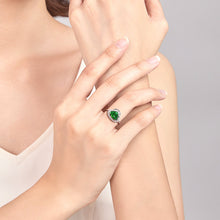 Natural Jade Ring Adjustable Buddha Silver Jadeite Ring