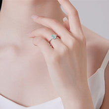 Natural Jade Ring Adjustable Silver Hulu Jadeite Ring