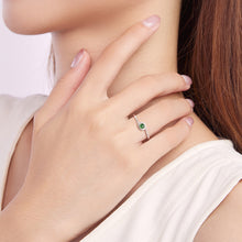 Natural Jade Ring Adjustable Silver Jadeite Ring