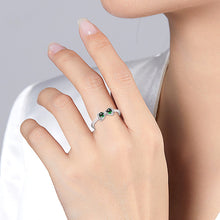 Natural Jade Ring Adjustable Silver Jadeite Ring