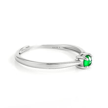 Natural Jade Ring Adjustable Silver Jadeite Ring