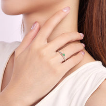 Natural Jade Ring Adjustable Silver Jadeite Ring