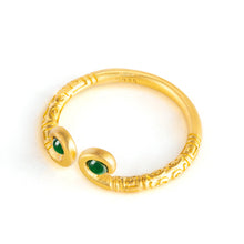 Natural Jade Ring Adjustable Silver Jadeite Ring