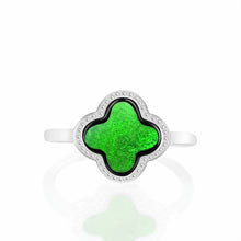 Natural Jade Ring Adjustable Silver Jadeite Ring