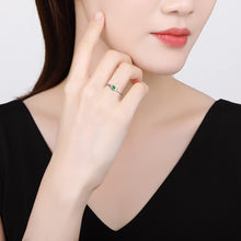 Natural Jade Ring Adjustable Silver Jadeite Ring