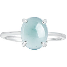 Natural Jade Ring Adjustable Silver Jadeite Ring