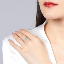 Natural Jade Ring Adjustable Silver Jadeite Ring