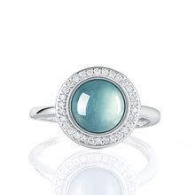 Natural Jade Ring Adjustable Silver Jadeite Ring