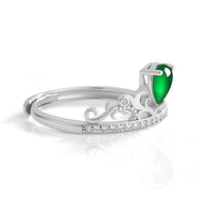 Natural Jade Ring Adjustable Silver Jadeite Ring