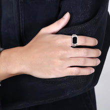 Natural Jade Ring Adjustable Silver Jadeite Ring