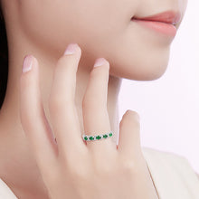 Natural Jade Ring Adjustable Silver Jadeite Ring