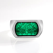 Natural Jade Ring Adjustable Silver Jadeite Ring