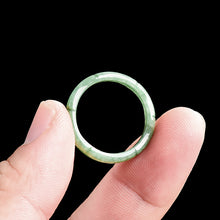 Natural Jade Ring Bamboo Jadeite Band Ring