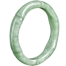 Natural Jade Ring Bamboo Jadeite Band Ring