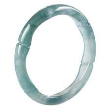 Natural Jade Ring Bamboo Jadeite Band Ring
