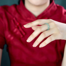Natural Jade Ring Jadeite Band Ring