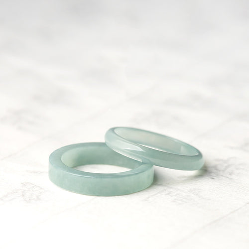Natural Jade Ring Jadeite Band Ring