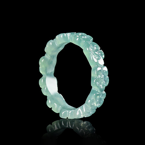 Natural Jade Ring Jadeite Band Ring