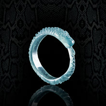 Natural Jade Ring Snake Jadeite Band Ring