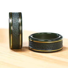 Natural Jade Wedding Band Nephrite Gold Jade Engagement Ring