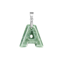 Natural Jade Pendant Letter Jadeite Pendant