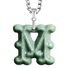 Natural Jade Pendant Letter Jadeite Pendant