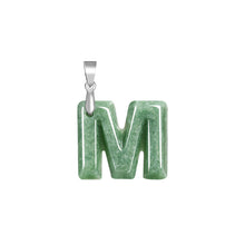 Natural Jade Pendant Letter Jadeite Pendant
