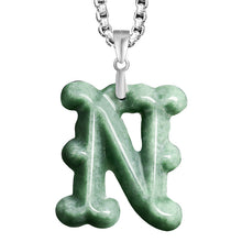 Natural Jade Pendant Letter Jadeite Pendant