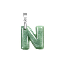 Natural Jade Pendant Letter Jadeite Pendant
