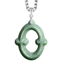 Natural Jade Pendant Letter Jadeite Pendant
