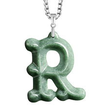 Natural Jade Pendant Letter Jadeite Pendant