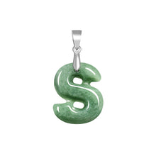 Natural Jade Pendant Letter Jadeite Pendant