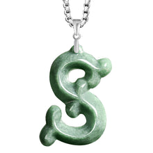 Natural Jade Pendant Letter Jadeite Pendant