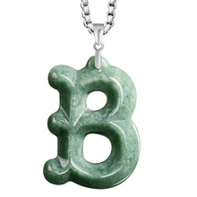 Natural Jade Pendant Letter Jadeite Pendant