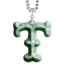 Natural Jade Pendant Letter Jadeite Pendant