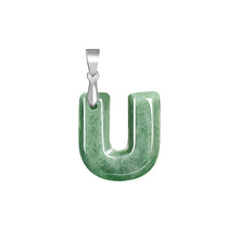 Natural Jade Pendant Letter Jadeite Pendant