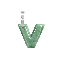 Natural Jade Pendant Letter Jadeite Pendant