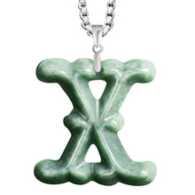 Natural Jade Pendant Letter Jadeite Pendant